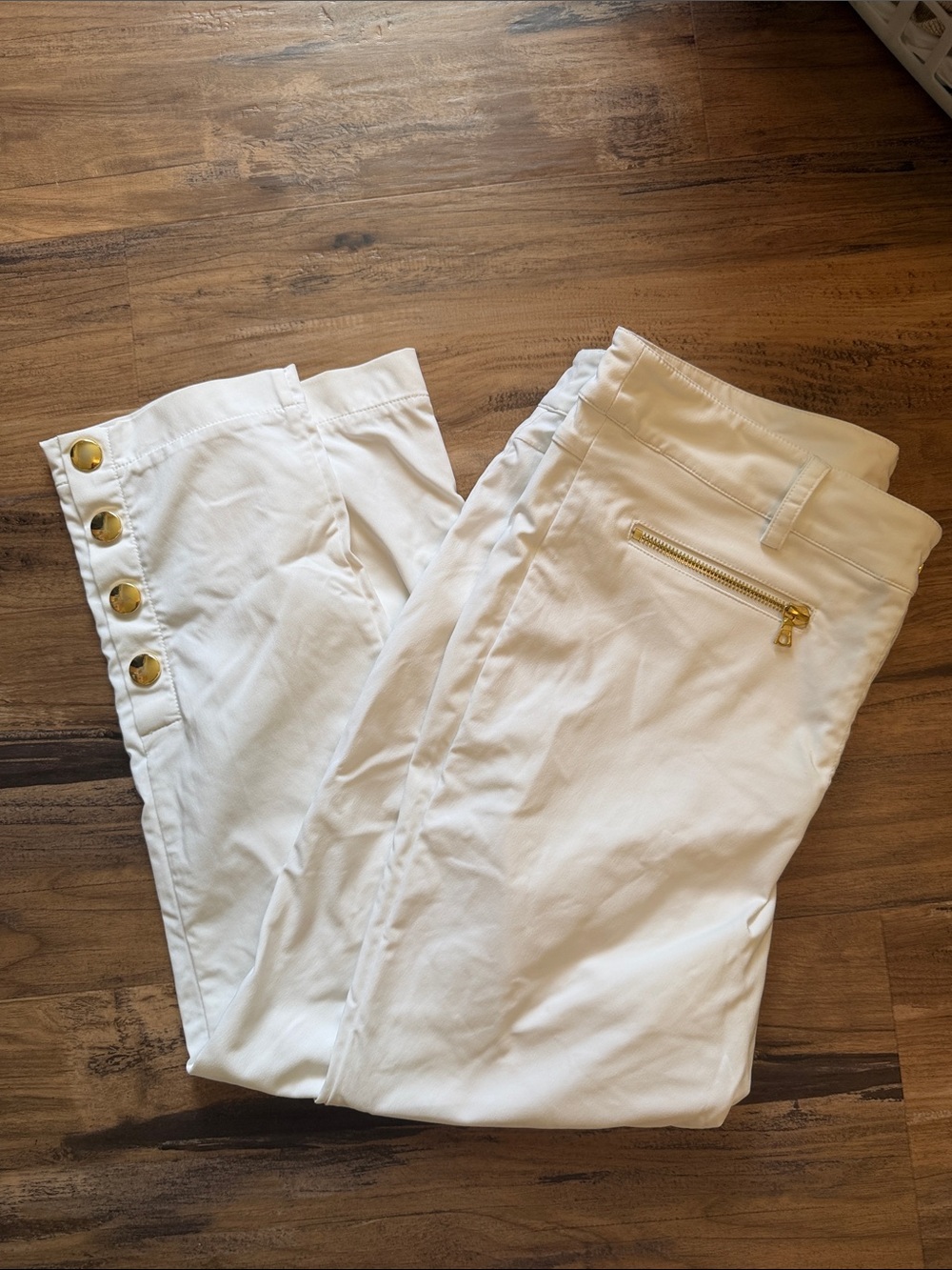 Brendratti women's white golf pants
